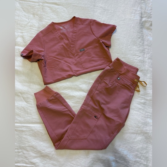 Figs Mauve SET Catarina Top XXS and Zamora Jogger XXS sold as Set. - Picture 1 of 2
